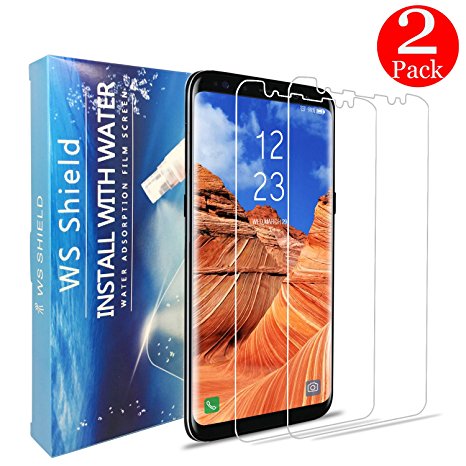 Galaxy S8 Plus Screen Protector, Automoness Full Coverage HD Ultra Clear Anti-Bubble Wet Applied 3D Galaxy S8 Plus Screen Protector for Samsung Galaxy S8 Plus [Case Friendly] [Not Glass] (2-Pack)