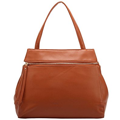 FASH Limited Edgy Messenger Style Shoulder Handbag, Front Zip, One Size