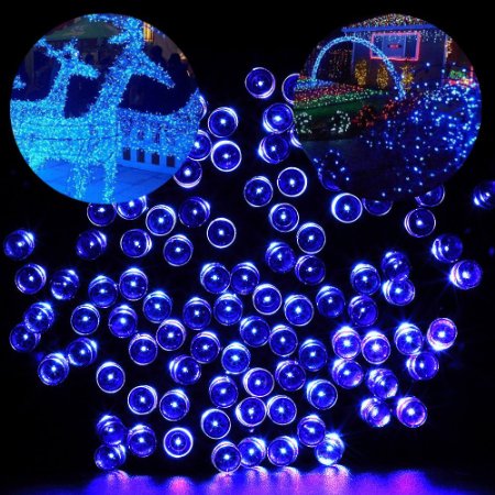 Solar String Lights,Gdealer 72ft 200 LED 8 Modes Solar Powered Waterproof Starry Fairy Outdoor String Lights Christmas Decoration Lights for Patio Gardens Homes Landscape Wedding Party