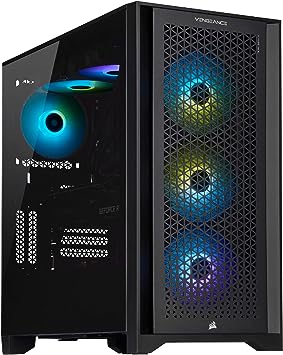 Corsair Vengeance a7200 Series Gaming PC (Zen 3 AMD Ryzen 5 5600X CPU, NVIDIA® GeForce RTX 3060 Ti Graphics, 16GB Vengeance RGB PRO DDR4 Memory, 1TB M.2 NVMe SSD) Black