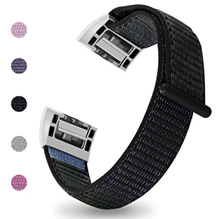 iGK For Fitbit Charge 2 Bands, Charge 2 Stainless Steel Metal Bracelet with Unique Magnet Clasp Replacement Bands for Fitbit Charge 2 Large Small