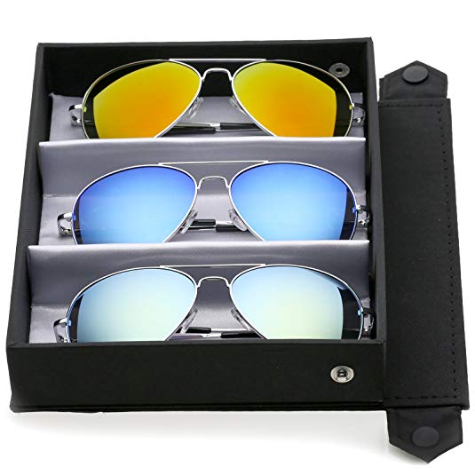 zeroUV - Premium Full Mirrored Aviator Sunglasses w/Flash Mirror Lens