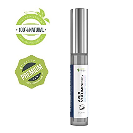 Eyelash growth serum by Apex Voluminous | Longer and more vibrant looking lashes | Enhancer and volumizer | 100% natural and organic formula | Get beautiful long luscious lashes | Get fuller eyebrows