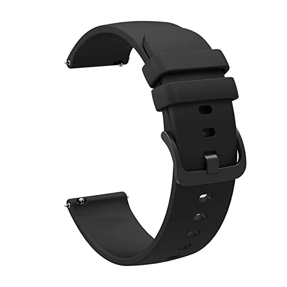 Hadwin 22mm Sports Smart Watch Strap Compatible with Noise ColorFit Ultra/Ultra 2, Vision, Caliber, Pro 3, Active/GPS, Buzz, Core, Nav/Nav , Endure Smartwatch Straps for Men & Women (Black)