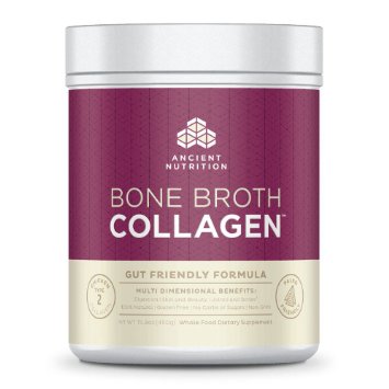 Ancient Nutrition- Bone Broth Collagen Loaded with Bone Broth Co-Factors - 10g of Type I, II and III Collagen Per Serving