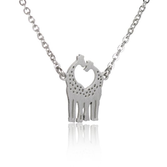 Huan Xun Giraffe Necklace Anime Best Friend Necklaces Jewelry Gold