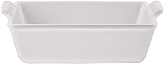 Le Creuset Heritage Stoneware 1 1/2qt Loaf Pan, White