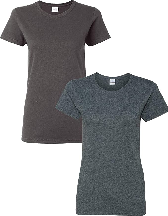 Gildan Women's Heavy Cotton T-Shirt, Style G5000L, 2-Pack