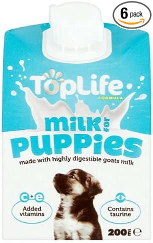 Toplife Goats Milk for Puppies Dogs Treats 200ml Case of 6