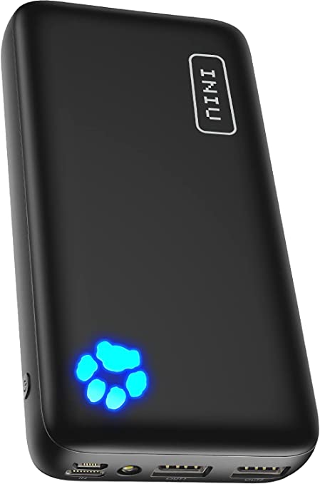 INIU Portable Charger, 18W PD3.0 QC4.0 Fast Charging USB C 20000mAh Compact Power Bank, 3-Outputs Battery Pack Compatible with iPhone 13 12 11 X 8 Samsung S20 Google LG iPad Tablet etc. [2022 Version]