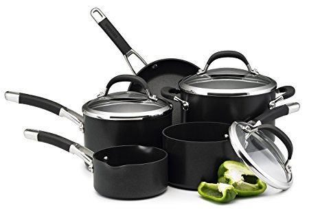 Circulon Premier Professional Hard Anodised Cookware Set , 5-Piece - Black