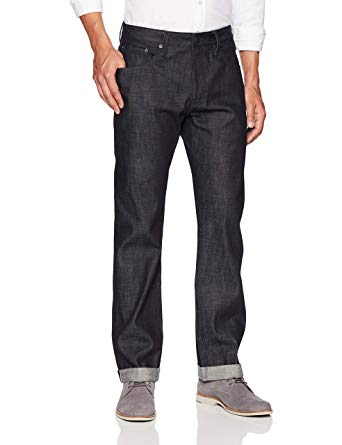 Quality Durables Co. Men's Cotton Straight Fit Raw Selvage Jean