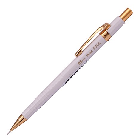 Limited Edition Pentel P205 Gilded Series Mechanical Pencil for Drafting Color Choice (Gift Boxes) (White)