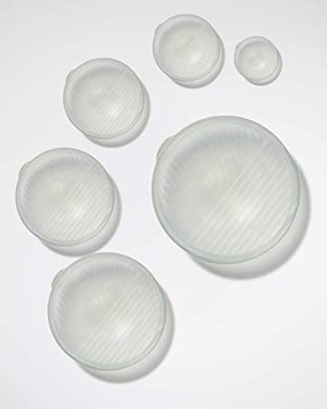 GIR: Get It Right Reusable Stretch Lids, 6-Piece Round, Frost