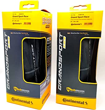 Continental Grand Sport Race All Rounder Bicycle 700x28 NyTechBreaker Folding Clincher - Pair (2 Tires)