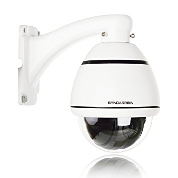 SyncArrow 4" AHD 960P HD 1.3 Megapixel, 10x Optical Zoom, 200 Deg/s High Speed PTZ, IP66 Weatherproof Outdoor Security Dome Camera (D-4S13)