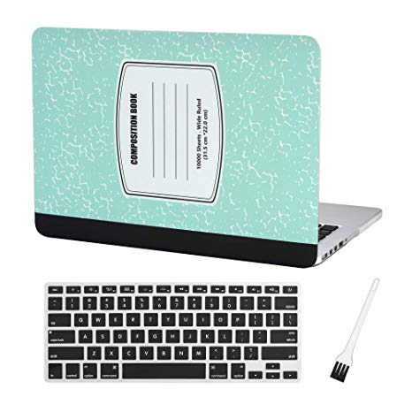 Laptop Plastic Hard Case A1425 A1502 MacBook Pro 13 inch Composition Case Only Compatible Older MacBook Pro Retina 13(Model: A1502&A1425) with Silicone Keyboad Cover and Dust Brus-Turquoise Notebook