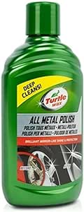 Turtle Wax 52810 All Metal Polish Restorer Suitable for Cars & Motorbikes Chrome Exhausts 300ml