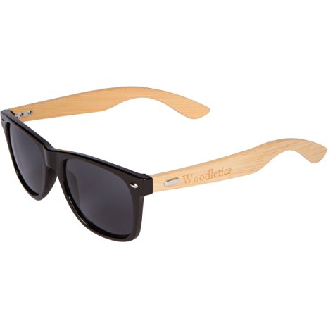 Bamboo Wood Sunglasses - Wayfarer Bamboo Sunglasses
