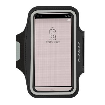 LG V10 Armband, J&D Sports Armband for LG V10, Key holder Slot, Perfect Earphone Connection while Workout Running (Black)