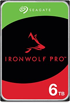 Seagate IronWolf Pro 3.5" 6TB HDD with Data Recovery Service 5 Year Warranty 256MB 7200rpm 24 Hours Service for PC NAS RV Sensor ST6000NE000