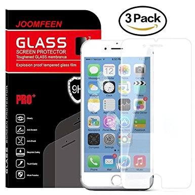 iPhone 6S Screen Protector, JOOMFEEN 3Pack [Anti-Glare & Anti-Fingerprint] 9H HD Clear Tempered Glass Screen Protector Film for Apple iPhone 6/6S (4.7 Inch Only)-[3D Touch Compatible]