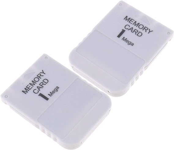 1MB Memory Card 15 Block for Sony PS1 Playstation 1 PSX Game System, 2pcs
