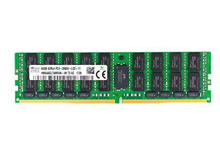 SK hynix 64GB/4Gx4 DDR4 2666MHz ECC/REG Load Reduced CL 19 Server Memory HMAA8GL7AMR4N-VK