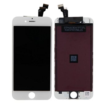 LCD Touch Screen Digitizer Frame Assembly Full Set LCD Touch Screen Replacement for iPhone 6 (4.7 inch) (White)