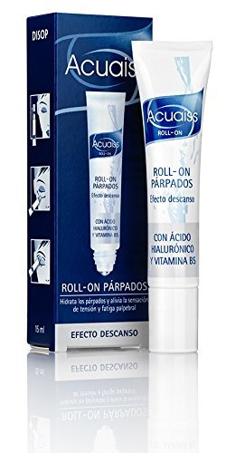 Acuaiss Eye Roller Gel for Tired Eyelids & Puffiness with Hyaluronic Acid & Vitamin B5 (0.34 Fl Oz)