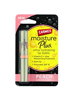Carmex Moisture Plus Ultra Hydrating Lip Balm, Peach 2 g
