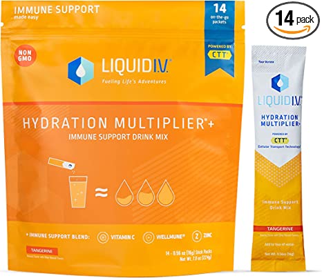 Liquid I.V. Hydration Multiplier, Plus Immune Support (14 Count)