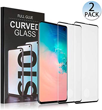 TOBOS [2-Pack] for Galaxy S10 Screen Protector Tempered Glass,[Anti-Fingerprint][No-Bubble][Scratch-Resistant] Glass Screen Protector for Samsung Galaxy S10