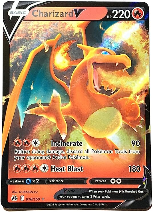 Pokemon - Charizard V 018/159 - Crown Zenith - Ultra Rare Card