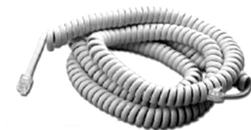 25 FT White Telephone Handset Cord, Standard