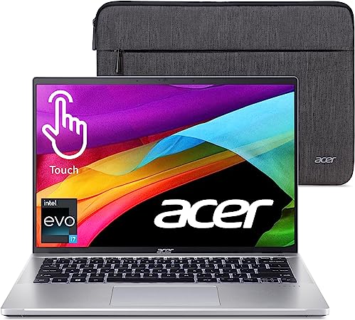 Acer Swift Go 14 Intel Evo Thin & Light Laptop 14" 1920x1200 100% sRGB Touch Display Intel Core i7-1355U Intel Iris Xe 16GB LPDDR5 512GB Gen 4 SSD Killer WiFi 6E AX1675 SFG14-71T-72QV