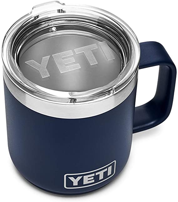 YETI Rambler 10 oz Stackable Mug, Stainless Steel, Vacuum Insulated with Standard Lid