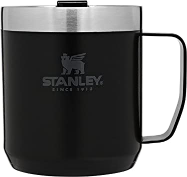 Stanley Legendary Camp Mug, 12oz, Stainless Steel Vacuum Insulated Coffee Mug with Drink-Thru Lid