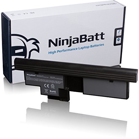 NinjaBatt Laptop Battery for Lenovo 43R9257 42T4658 42T4657 ThinkPad X201 X200 Tablet 42T4565 42T4564 43R9256 – High Performance [8 Cells/4000mAh/58Wh]