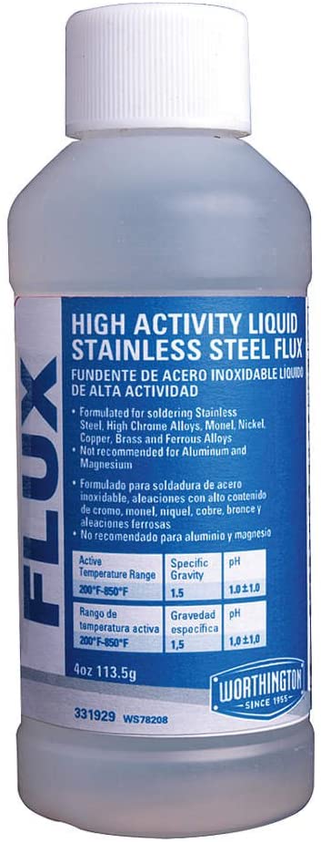 Stainless Steel Flux, 4 Oz, 200-850 F