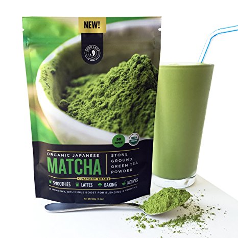 Jade Leaf - Organic Japanese Matcha Green Tea Powder, Classic Culinary Grade (For Blending & Baking) - [100g value size]