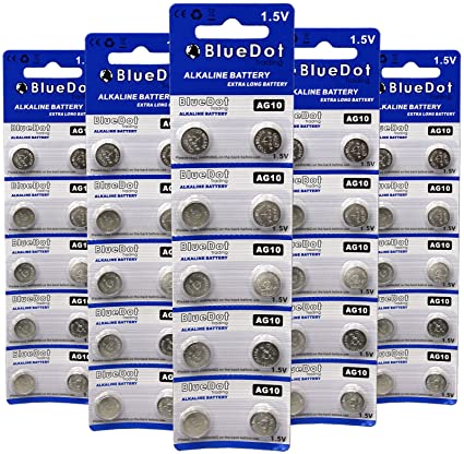 BlueDot Trading AG10 Batteries, 50 Count