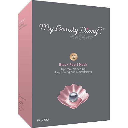 My Beauty Diary Facial Mask, Black Pearl 2015, 10  Count