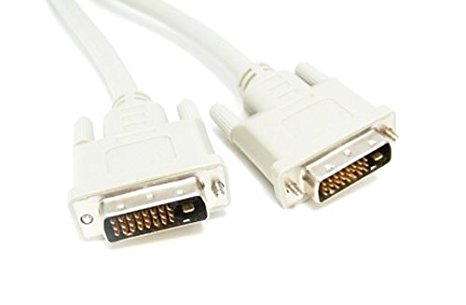 Micro Connectors, Inc. 6 feet Male to Male Dual Link DVI-D Cable (M05-153 )