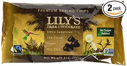 Lily's Dark Chocolate Chips 9 Ounce (2 Pack)