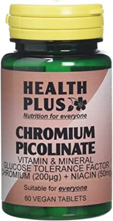 Health Plus Chromium Picolinate Mineral Supplement - 60 Tablets