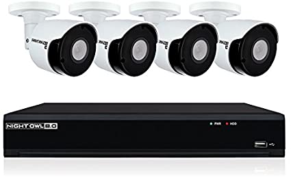 Night Owl Security 8-Ch 4K UHD IP Wired Smart Security Camera NVR with 2 TB Local Storage, White (IH802-84BA-B)