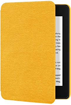 Ayotu Fabric Case for Waterproof Kindle Paperwhite 10th Gen 2018 - Thinnest&Lightest Smart Cover with Auto Wake/Sleep - Support Back Cover adsorption(not fit new kindle 10th 2019),K10 A-Yellow