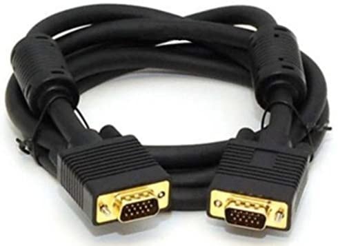 VGA to VGA Cable with Ferrite Cores 15 Feet (4.5 Meters) HD15 Male to Male SVGA Monitor Cable 15ft (4.5M)