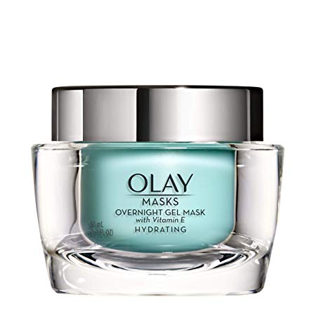 Face Mask Gel by Olay Masks, Overnight Facial Moisturizer with Vitamin E for Hydrating Skin, 1.7 Fl Ounce